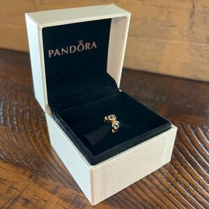 Retired 14k gold Aquamarine Lights Pandora Spacer